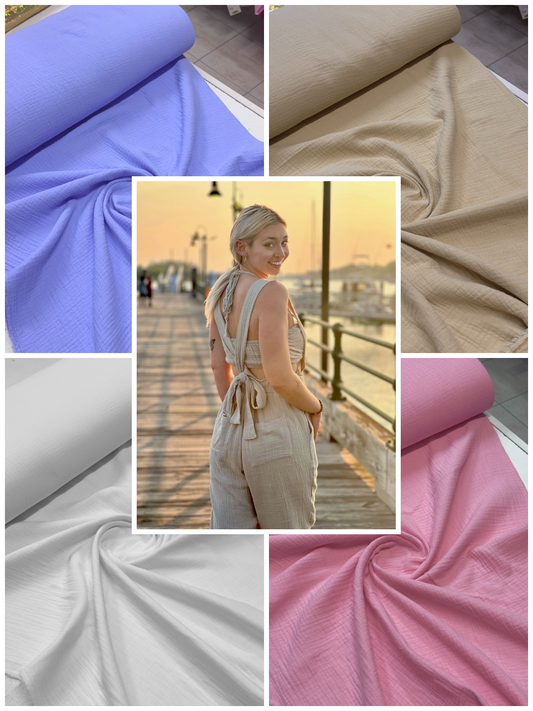 Krep Muslin Pamuk – Lagana elegancija za letnje kreacije ☀️