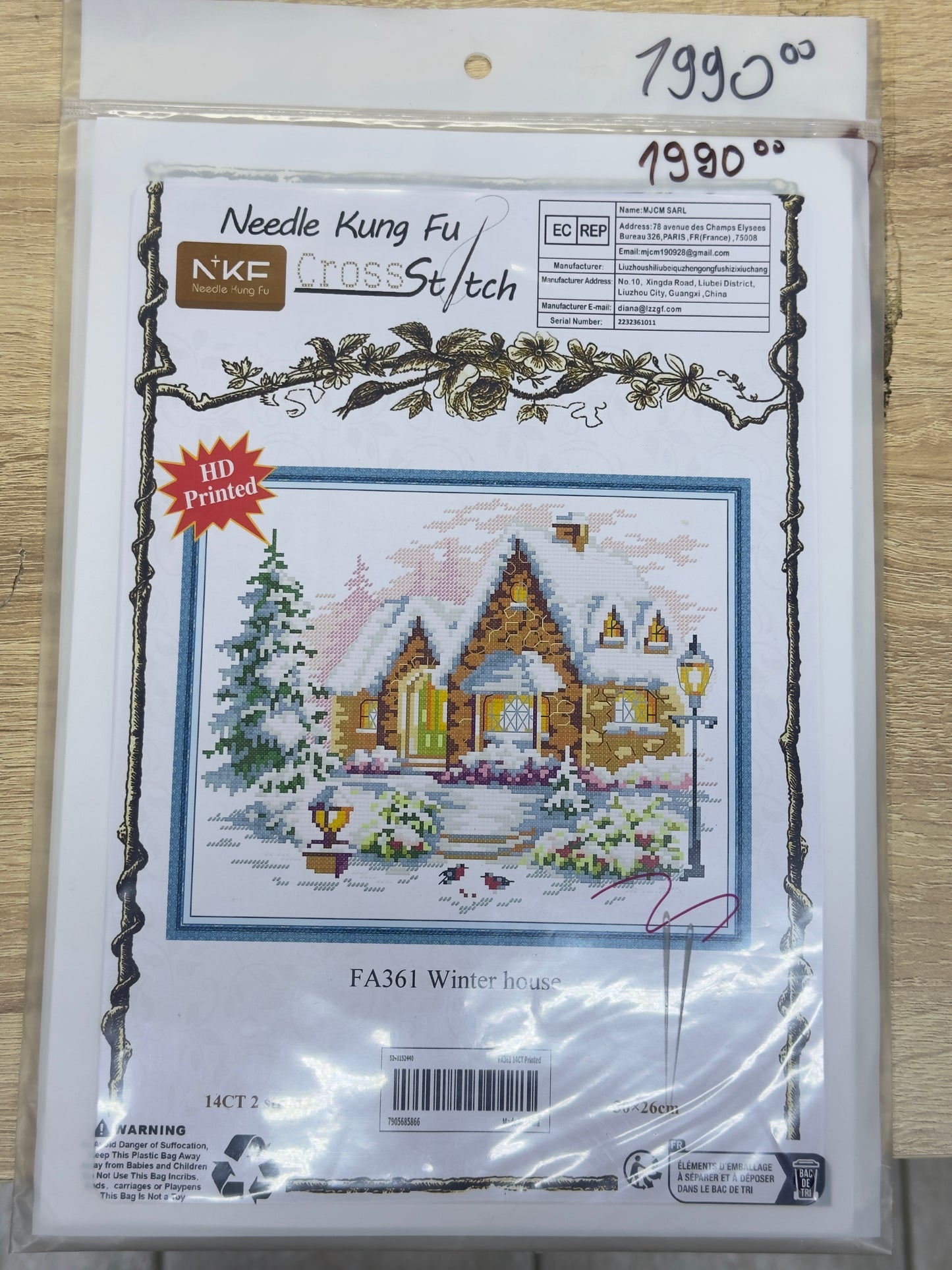 Goblen Set sa Koncima i Iglicama Kompletnan DIY Vez za Ljubitelje Rucnog Rada