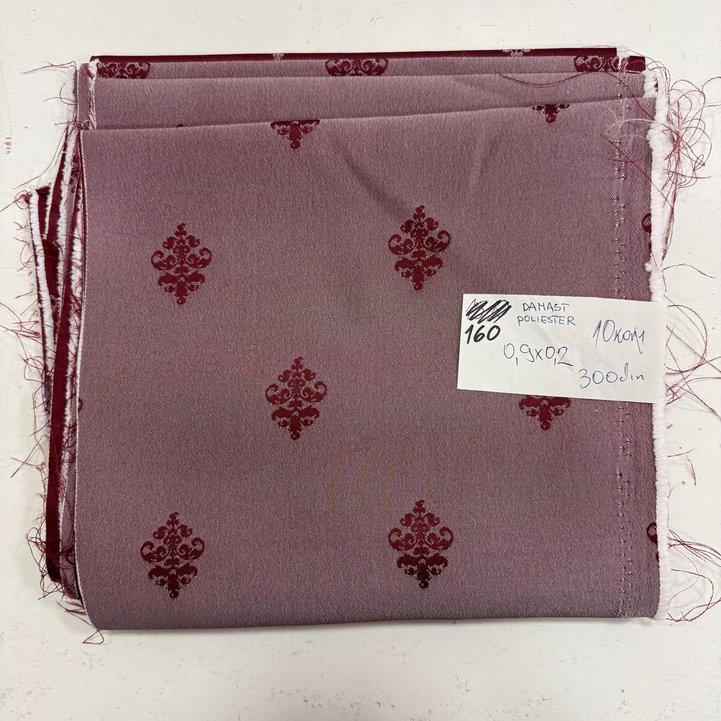 0160 DAMAST POLIESTER 0,9×0,2(10 KOM) - DjinaTeks