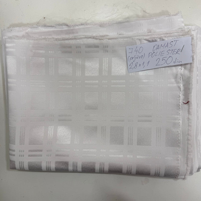 740 DAMAST POLIESTER (prjavo) 2,8×1,1 - DjinaTeks