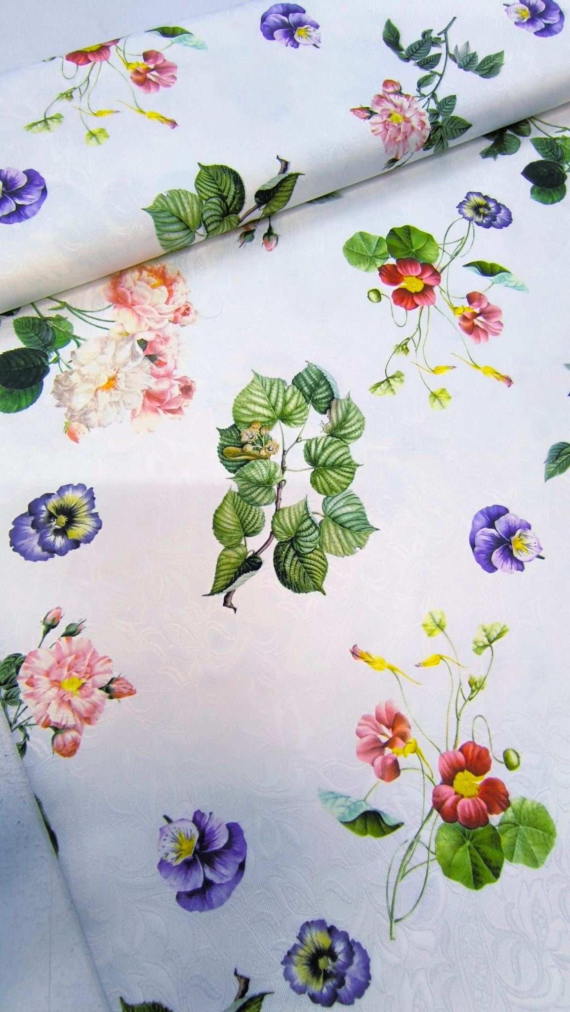 Brokat SPRING – floralni brokat za maturske i svečane haljine - DjinaTeks