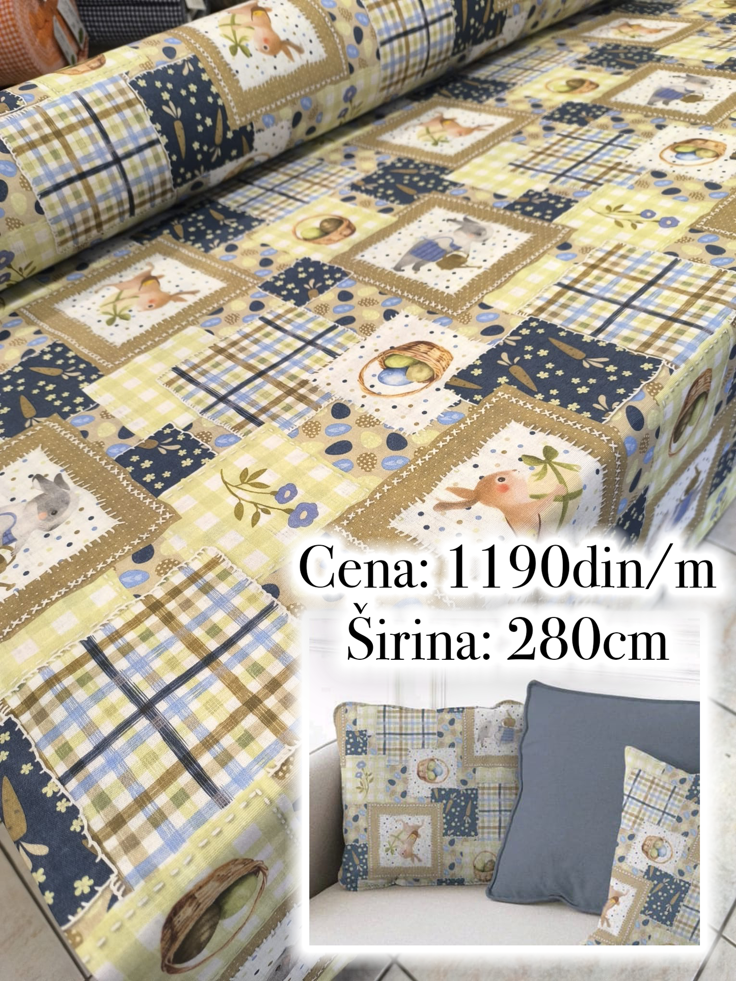Uskrsnji Stolnjaci Jastucnice Loneta uskrs vaskrs jaja uskrasnje dekoracije