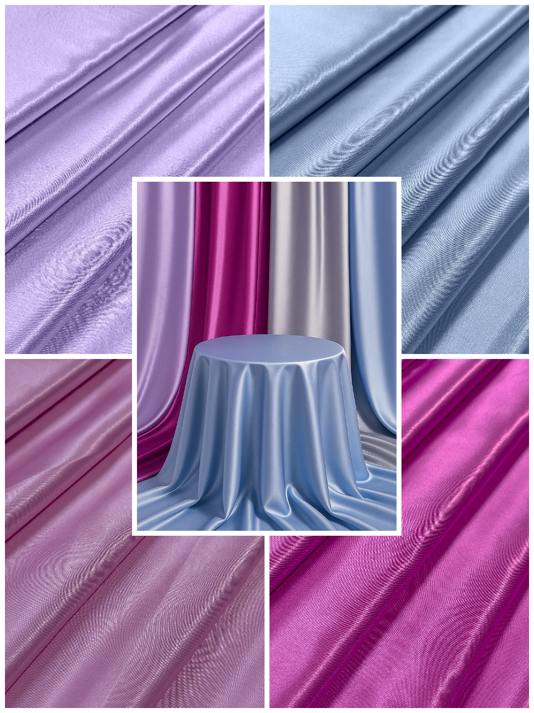 Krep Saten – Dekoracije, Draperije, Navlake, Haljine