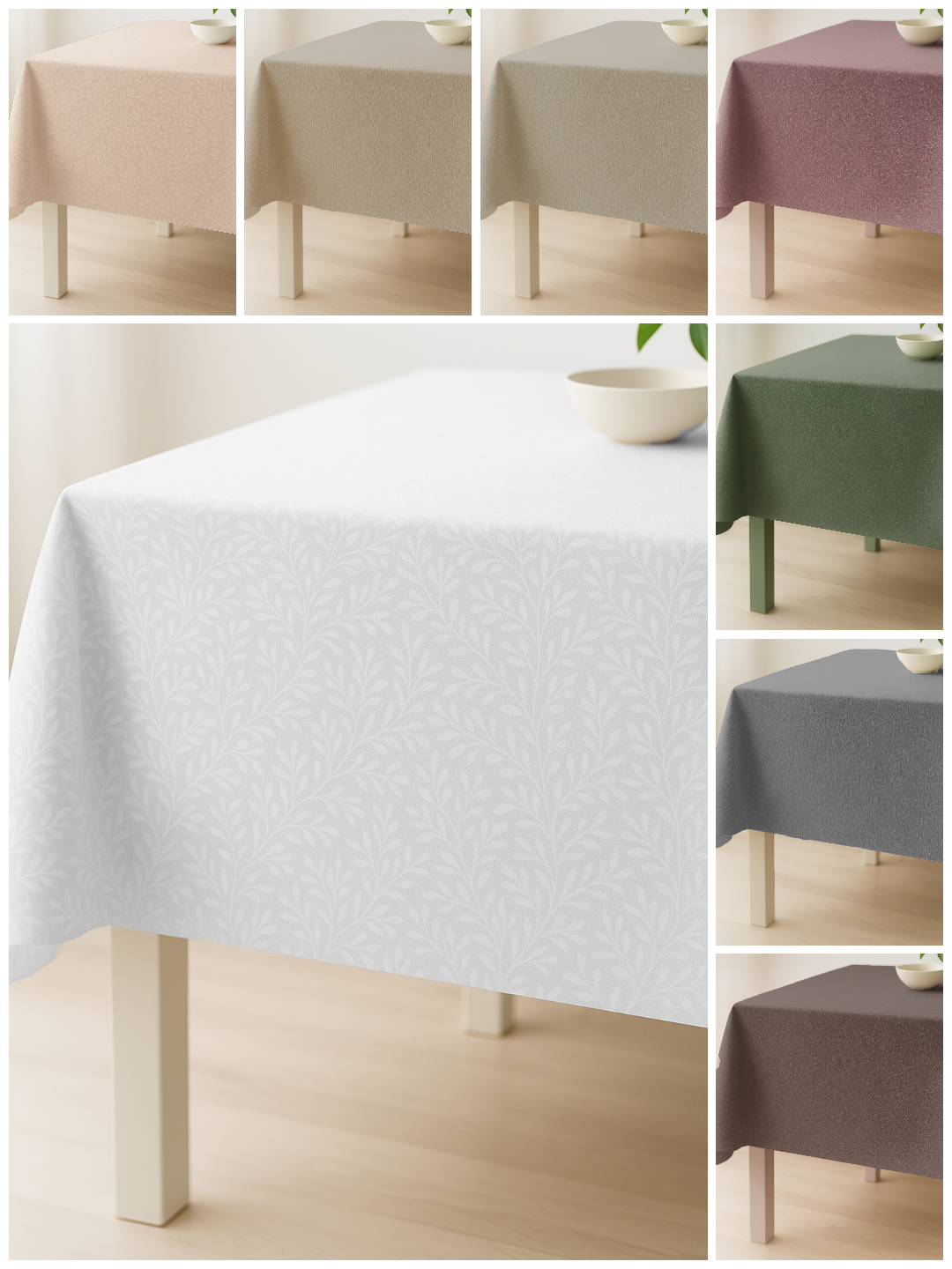 Gotovi Stolnjaci Damast Listici