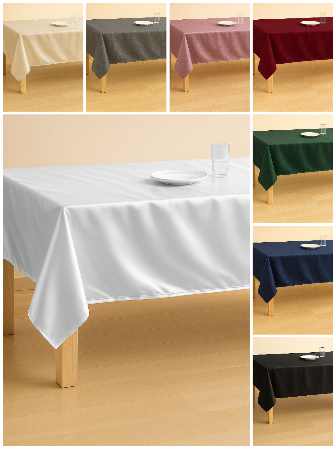 Gotovi Stolnjaci Damast Glat