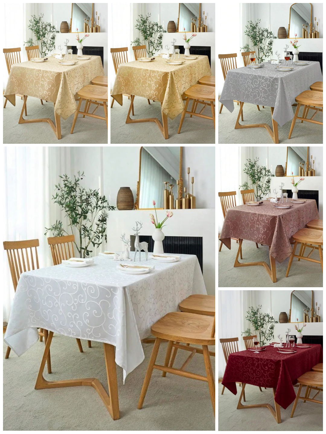 gotovi stolnjaci damast vijuga