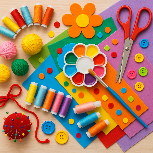 Materijali za Dekoraciju i Kreativni Program – Makaze, Konci, Vunice