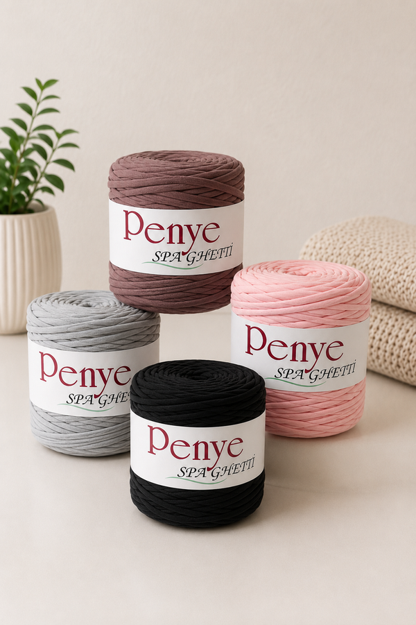Penye Spaghetti T-Shirt Yarn – Traka za Heklanje Torbi, Korpica i Dekoracija - DjinaTeks