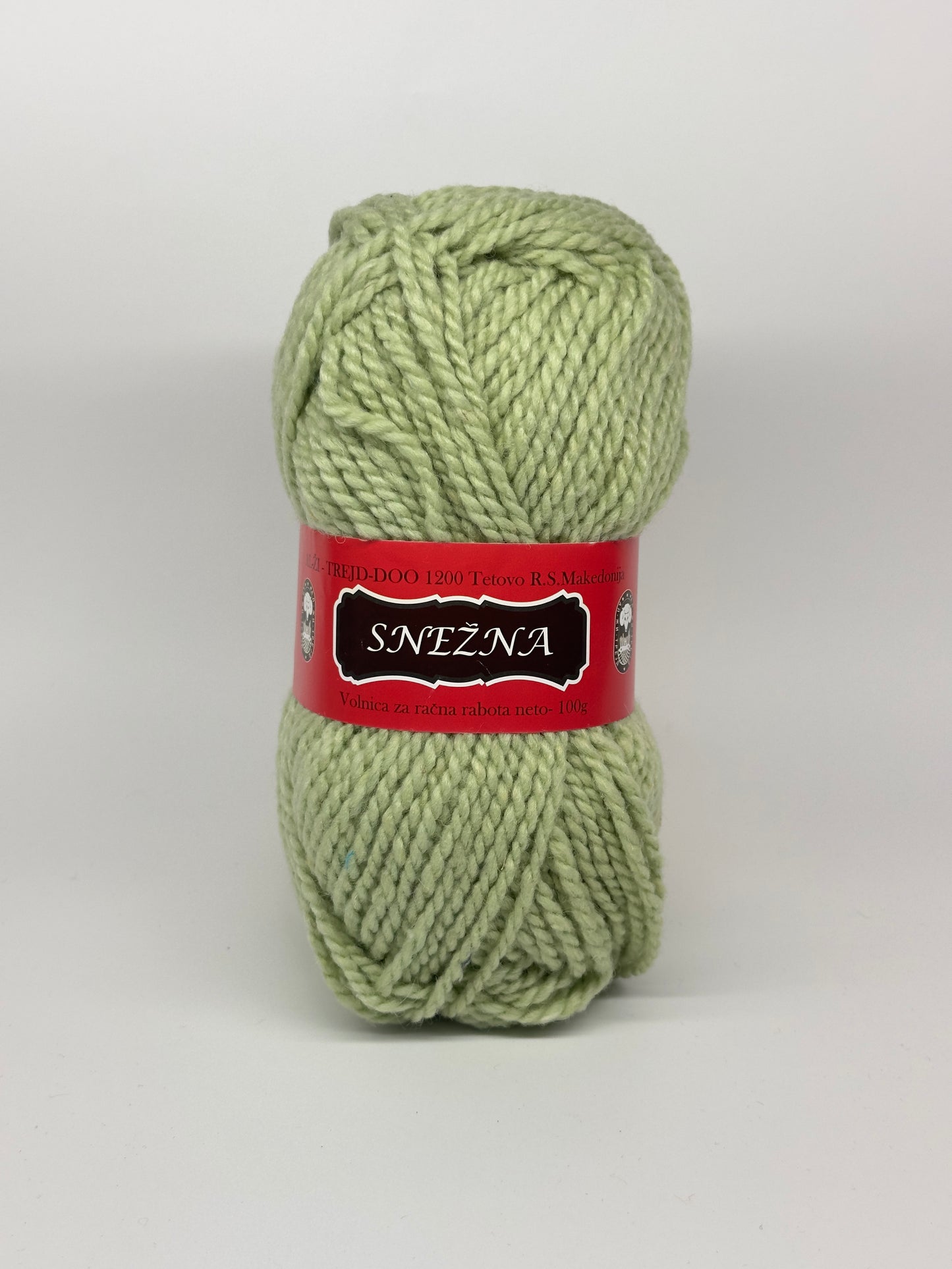Makedonska Vunica za Pletenje Snežna 100% Sintetika 100g/210m