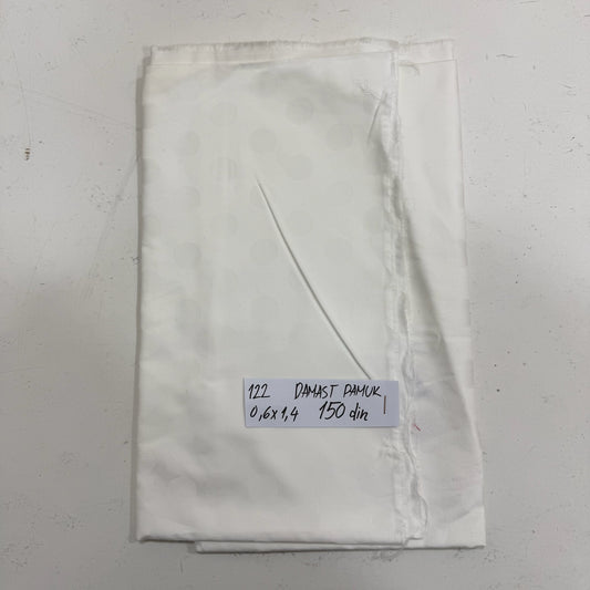 0122 DAMAST PAMUK 0,6x1,4 - DjinaTeks