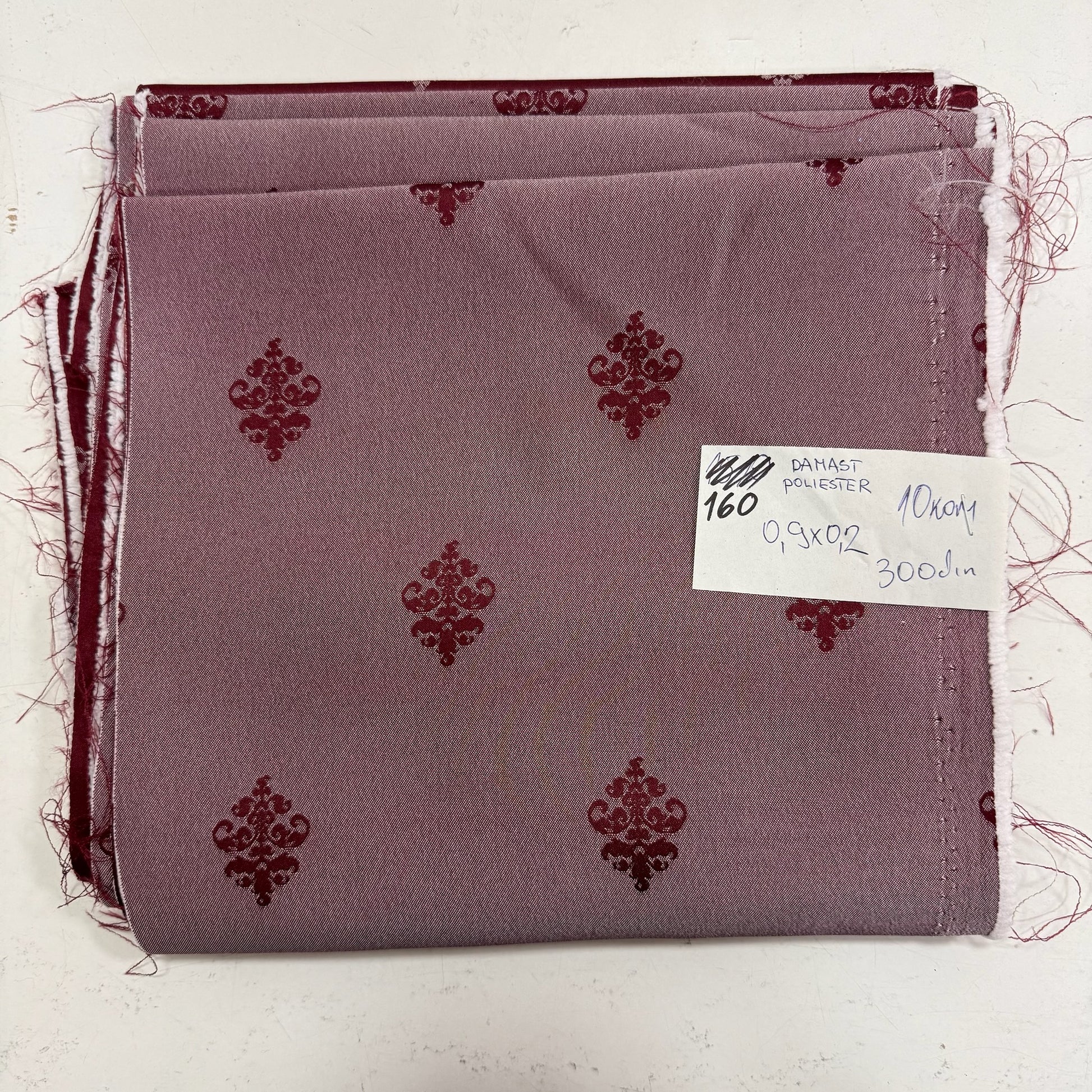 0160 DAMAST POLIESTER 0,9×0,2(10 KOM) - DjinaTeks