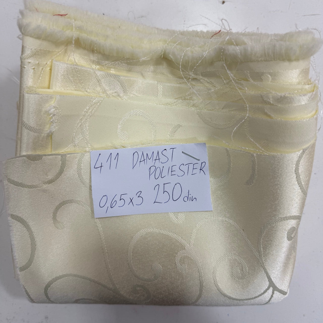 411 DAMAST POLIESTER 0,65x3