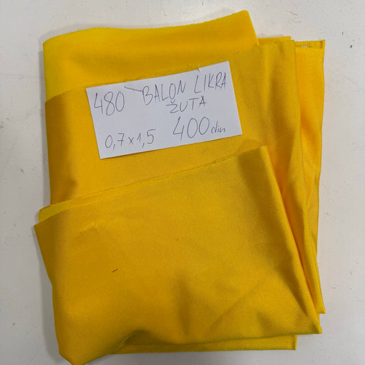 480 BALON LIKRA ZUTA 0,7x1,5