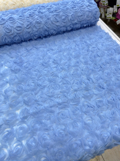 3D Čipka sa ružama „STELA“ – Ekskluzivna elegancija za glamurozne haljine - DjinaTeks