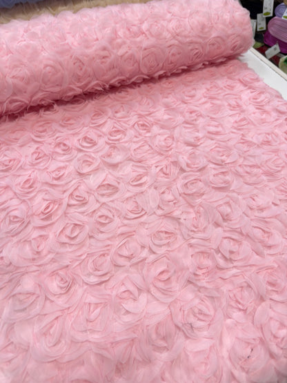 3D Čipka sa ružama „STELA“ – Ekskluzivna elegancija za glamurozne haljine - DjinaTeks