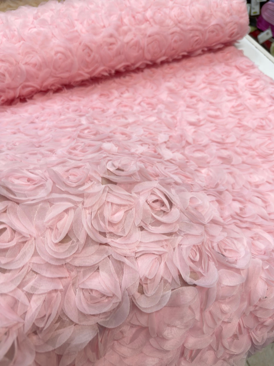 3D Čipka sa ružama „STELA“ – Ekskluzivna elegancija za glamurozne haljine - DjinaTeks