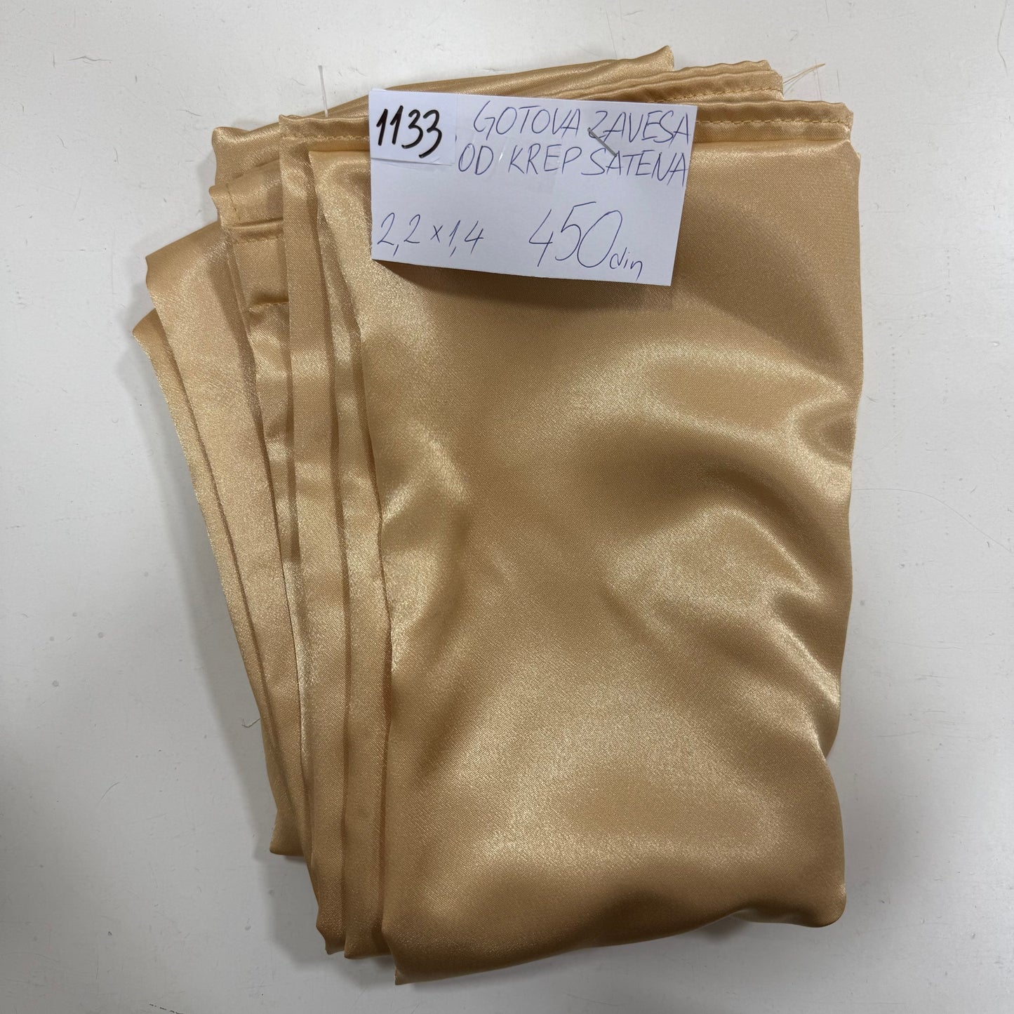 1133 GOTOVA ZAVESA KREP SATEN 2,2x1,4 - DjinaTeks