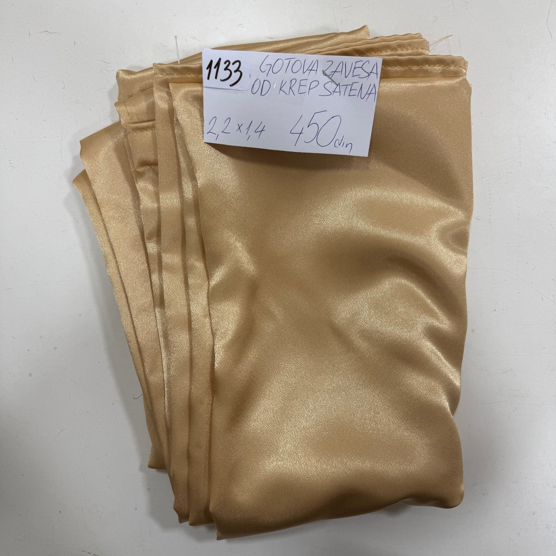 1133 GOTOVA ZAVESA KREP SATEN 2,2x1,4 - DjinaTeks