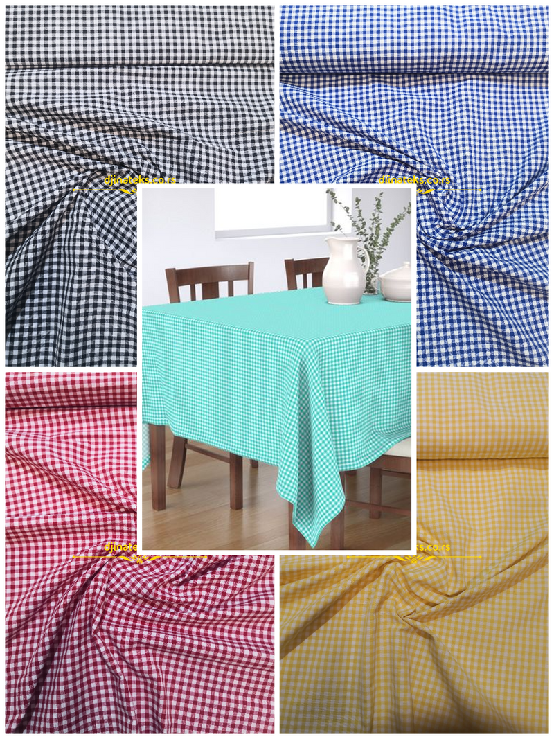 Kanafas 170 Karirani Stolnjaci Zavese Draperi za Kafane Etno Selo Dekoracije DjinaTeks metraza pozamanterija