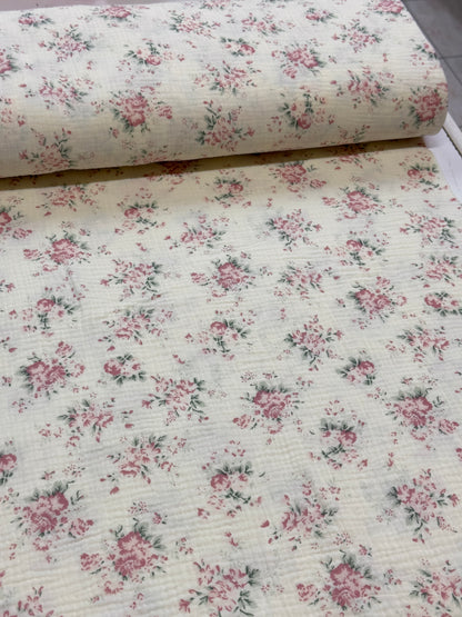 Krep Muslin sareni Pamuk Lagan i Prozracan Materijal za Letnju Odecu