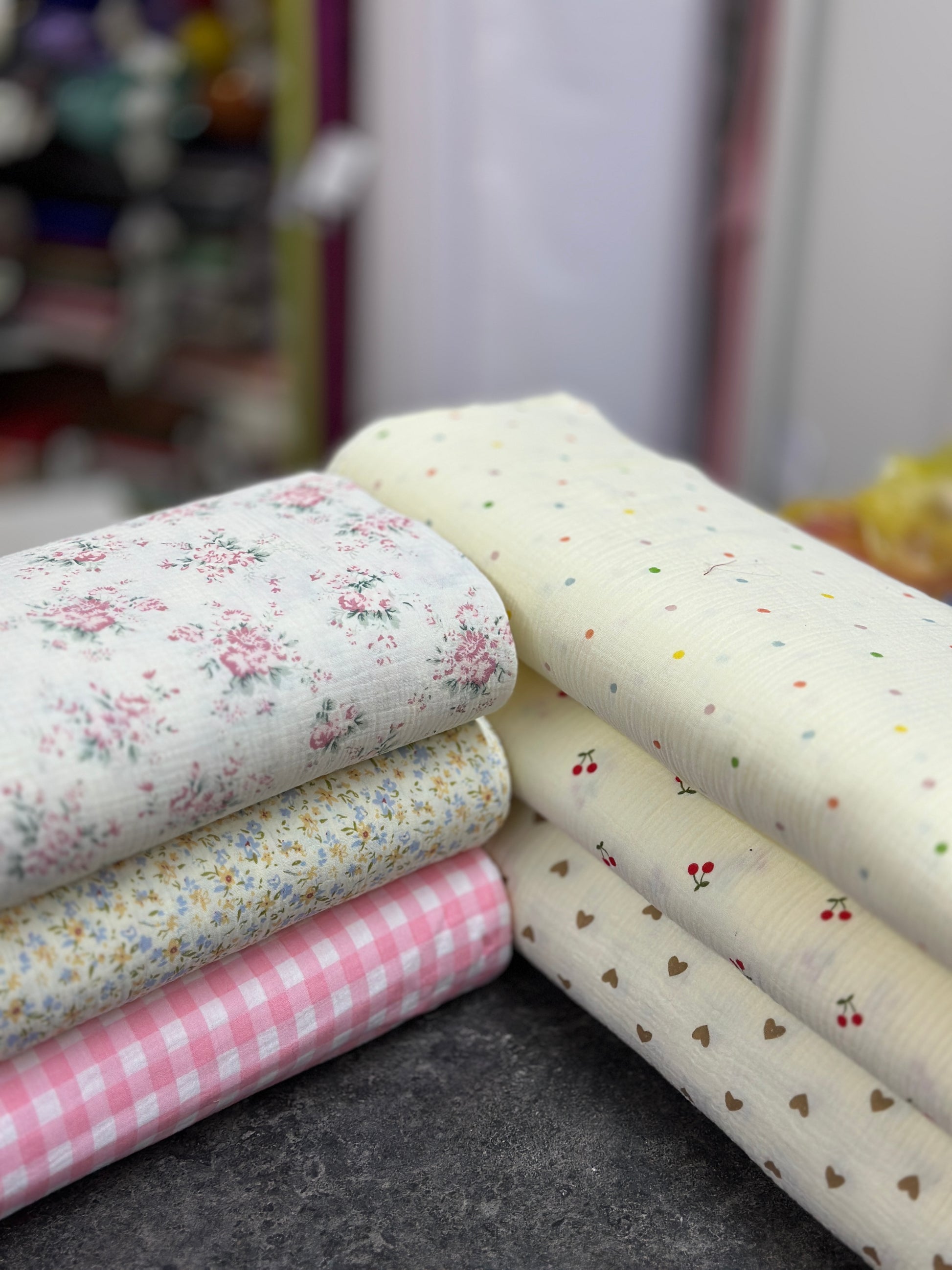 Krep Muslin sareni Pamuk Lagan i Prozracan Materijal za Letnju Odecu