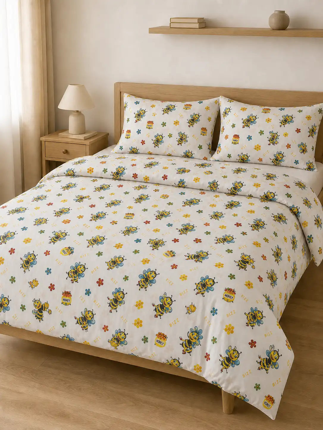 Ranfors posteljina po meri – pcelice – 100% pamuk