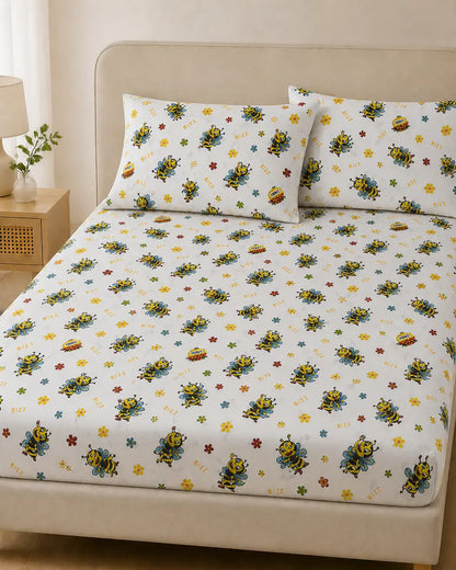 Ranfors posteljina po meri – pcelice – 100% pamuk