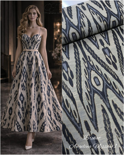 Brokat ANGELINA Missoni – luksuzna svecana tkanina sa reljefnim dezenom - DjinaTeks