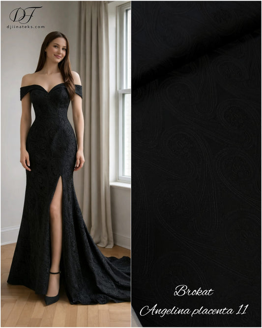 Brokat ANGELINA PLACENTA– svecani brokat za haljine - DjinaTeks