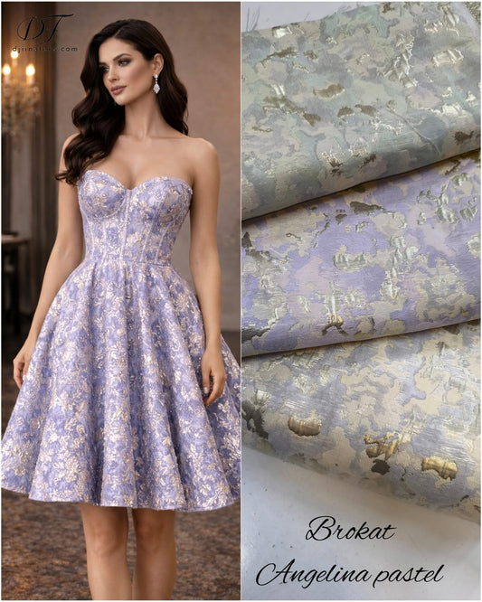 Brokat ANGELINA PASTEL – svecani brokat za matura haljine - DjinaTeks