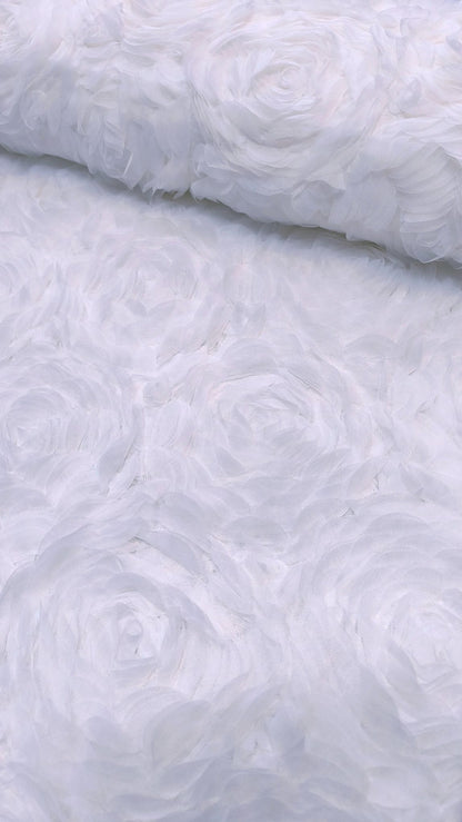 3D Čipka sa ružama „MIMI“ – Statement luksuz za glamurozne kreacije - DjinaTeks