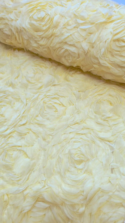 3D Čipka sa ružama „MIMI“ – Statement luksuz za glamurozne kreacije - DjinaTeks