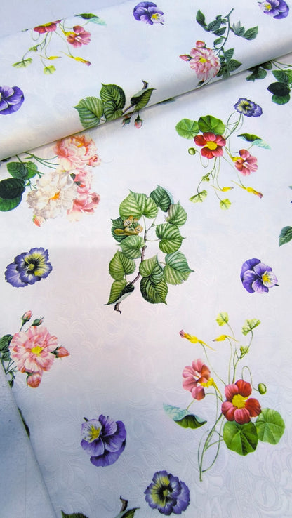 Brokat SPRING – floralni brokat za maturske i svečane haljine - DjinaTeks
