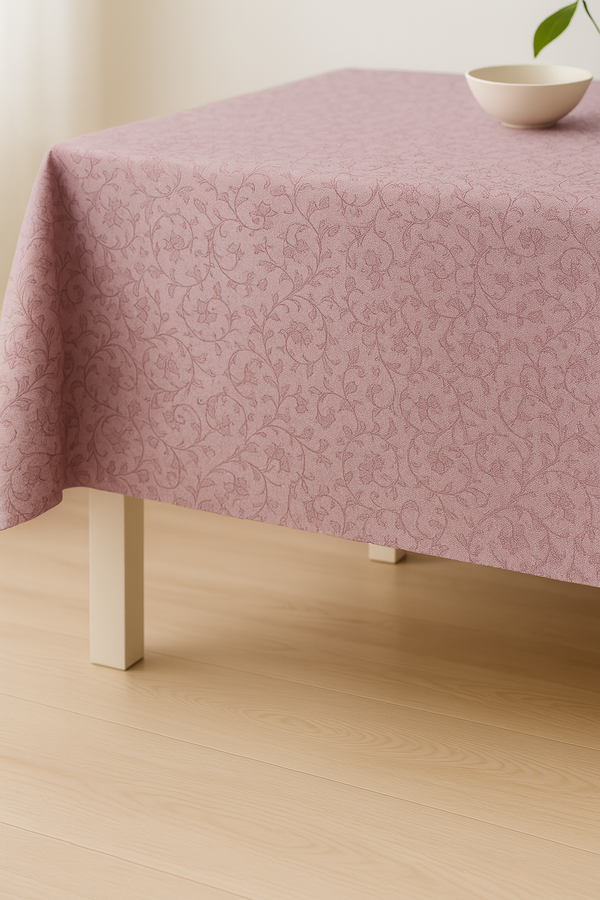 Roze Damast Grancica Gotov Stolnjak (130x130, 130x170, fi130…)