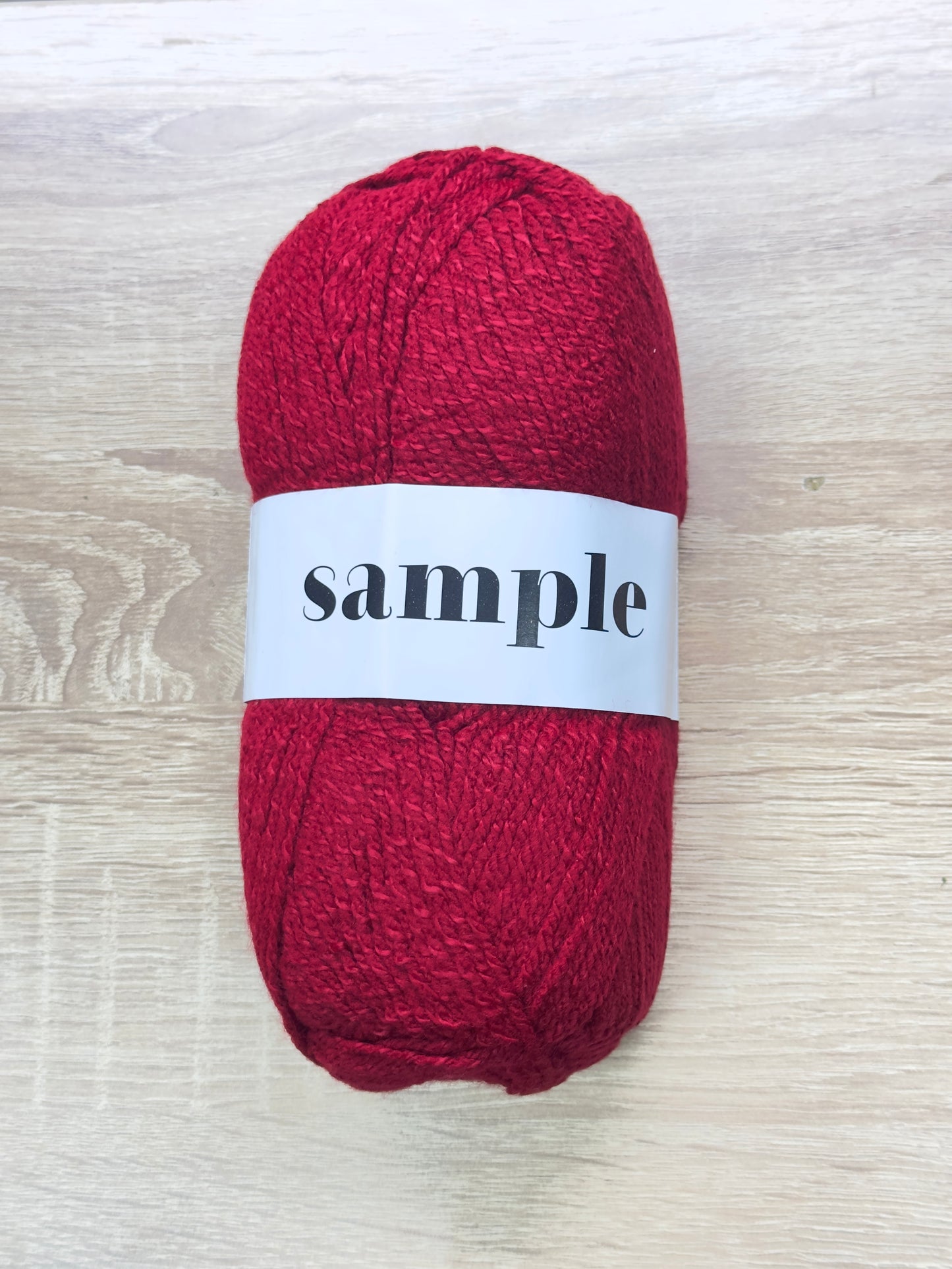 Vunica za pletenje Sample djinateks vuna vunica crvena