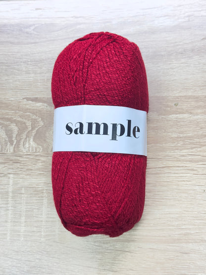 Vunica za pletenje Sample djinateks vuna vunica crvena