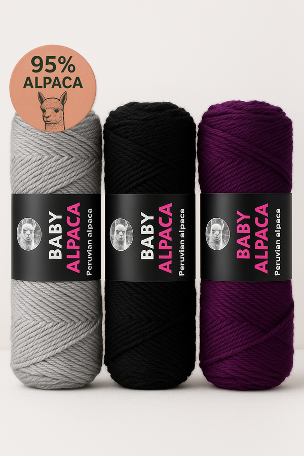 Vunica za Pletenje Baby Alpaca Vunica – 95% Alpaka, 5% Akril