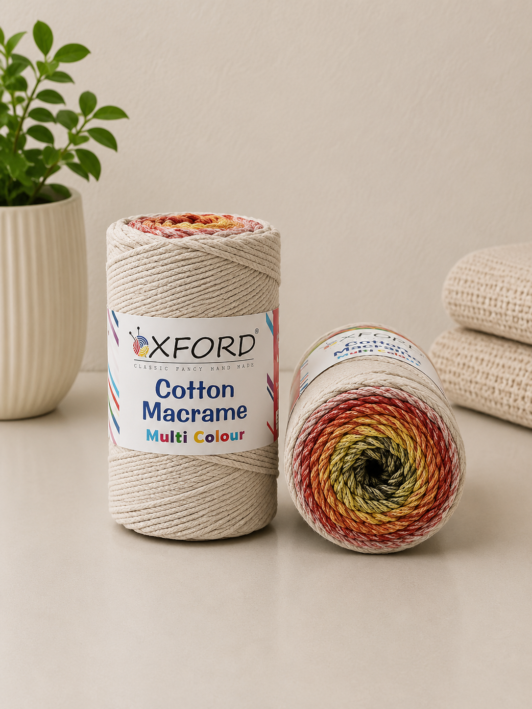 OXFORD Cotton Macrame Multi Colour – pamucni konac 250g - DjinaTeks