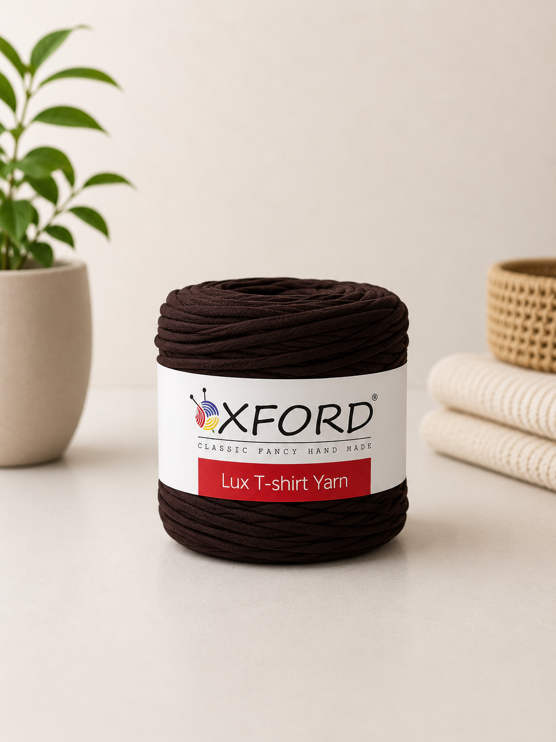 OXFORD Lux T-Shirt Yarn – Recycled Textile Yarn za Torbe, Korpice i Heklane Dekoracije - DjinaTeks