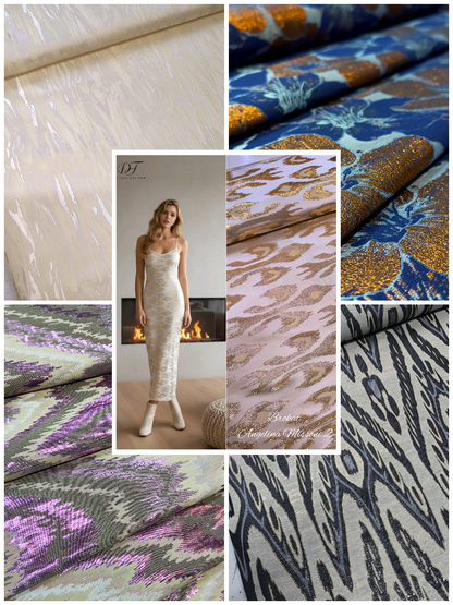 Brokat ANGELINA Missoni – luksuzna svecana tkanina sa reljefnim dezenom - DjinaTeks