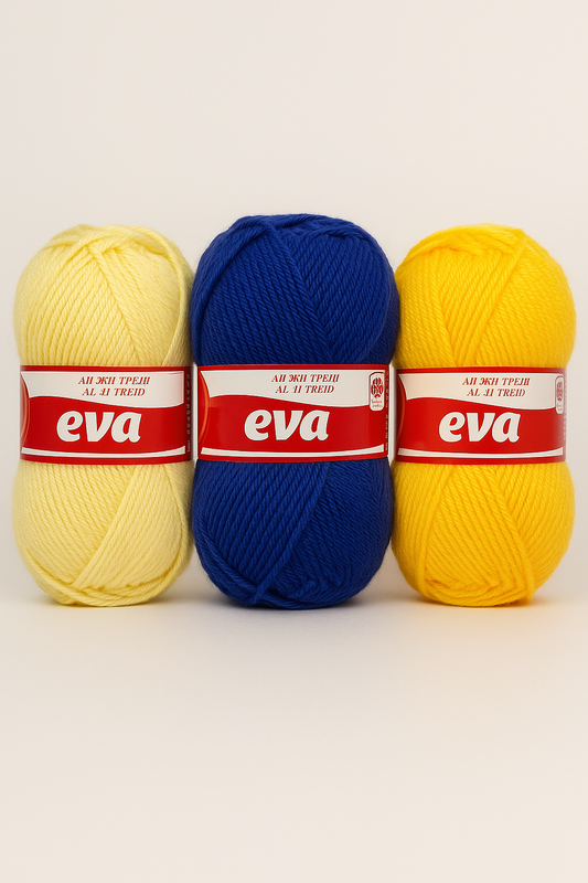 Makedonska Vunica za Pletenje Eva 30%, 70% Akril 100g/300m