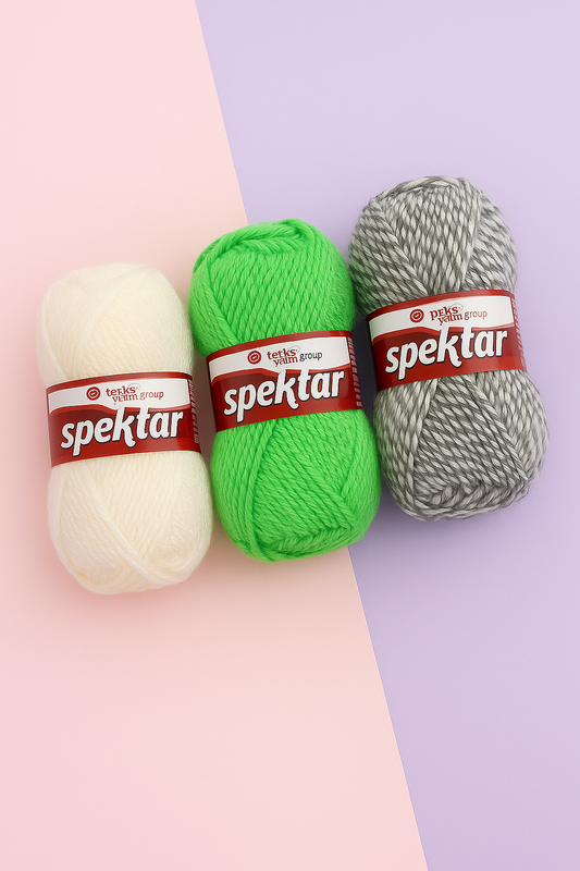 Makedonska Vunica za Pletenje Spektar 20% Vuna, 80% Akril 100g/155m