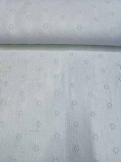 Vezeni krep muslin 100% pamuk – 150 cm - DjinaTeks