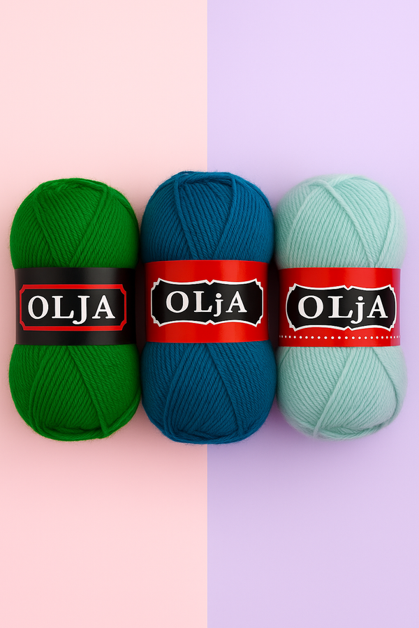 Makedonska Vunica za pletenje Olja 30% Vuna, 70% Akril 50g/175m