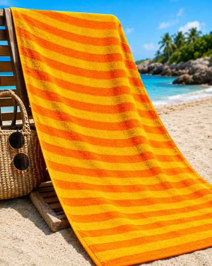 Retro Peškir za Plažu 150x75 cm – Više Dezena - DjinaTeks