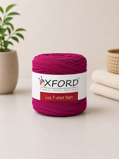 OXFORD Lux T-Shirt Yarn – Recycled Textile Yarn za Torbe, Korpice i Heklane Dekoracije - DjinaTeks