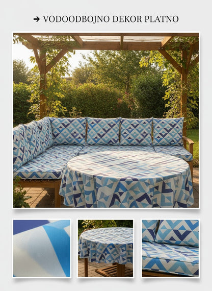 Teflonski Dekor Sareni Platno za Baštenski Nameštaj - DjinaTeks