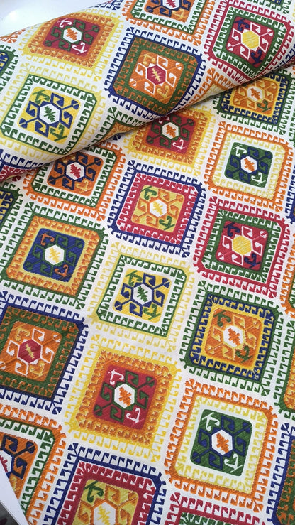 Teflonski Dekor Sareni Platno za Baštenski Nameštaj - DjinaTeks