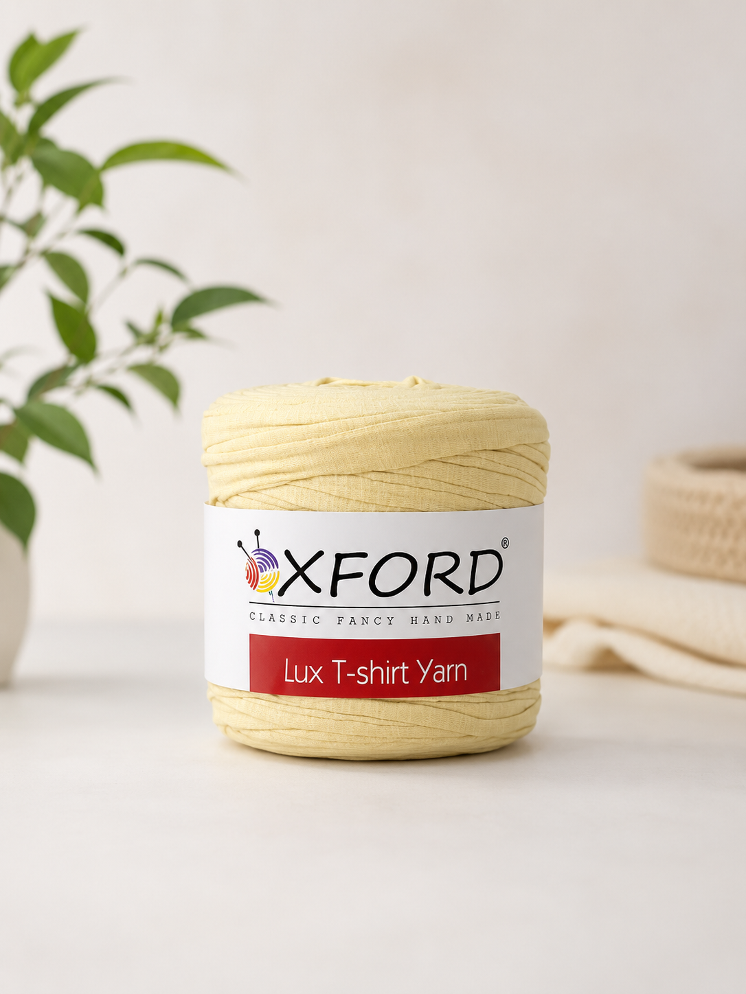 OXFORD Lux T-Shirt Yarn – Recycled Textile Yarn za Torbe, Korpice i Heklane Dekoracije - DjinaTeks