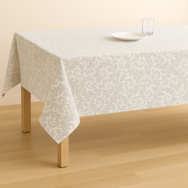 Šampanj Damast Žakard Gotov Stolnjak Više Dimenzija (135x135, 180x135, 220x135, 275x135)